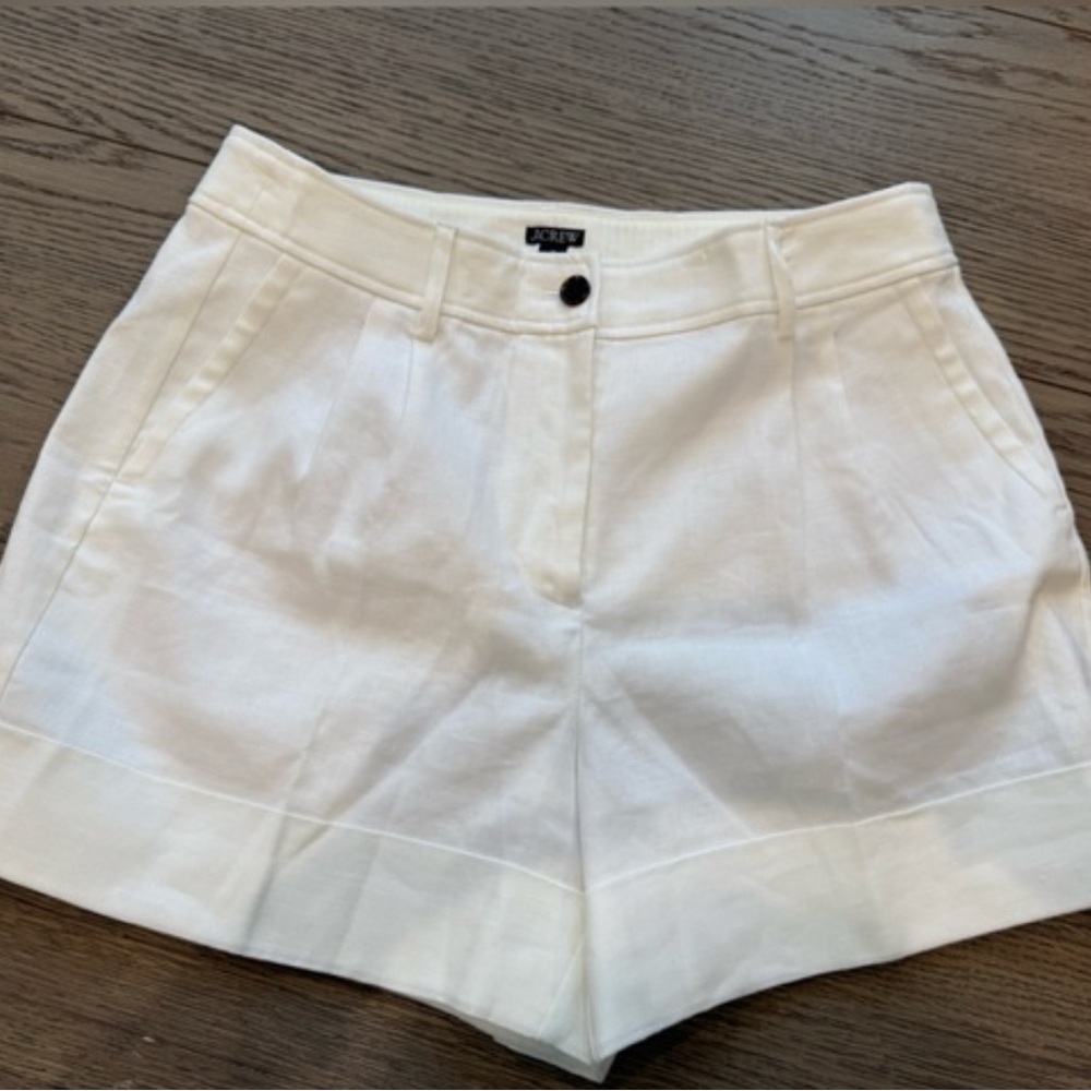 J. Crew Linen Blend Cuffed Shorts